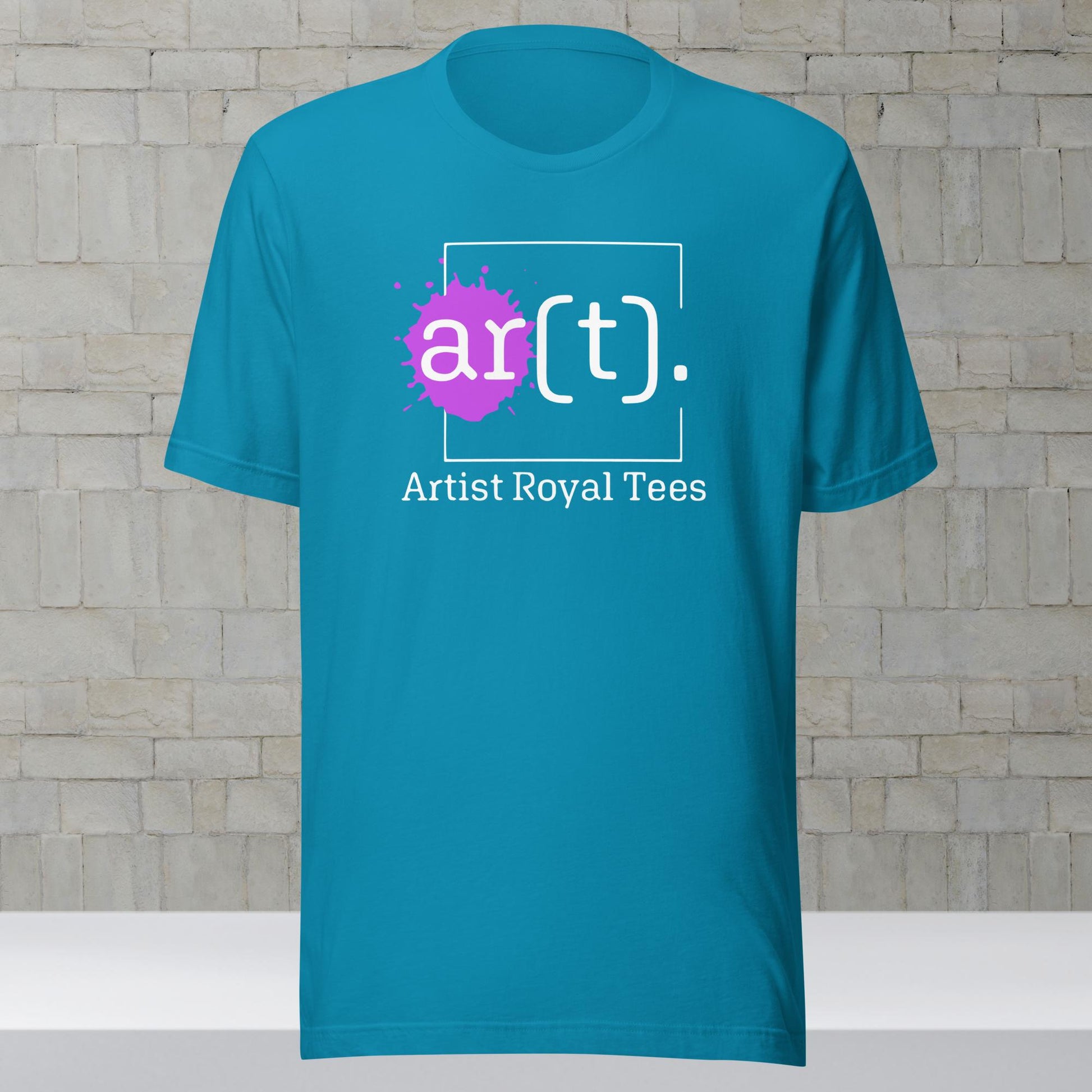 Artist Royal Tees Purple Logo Aqua Shirt