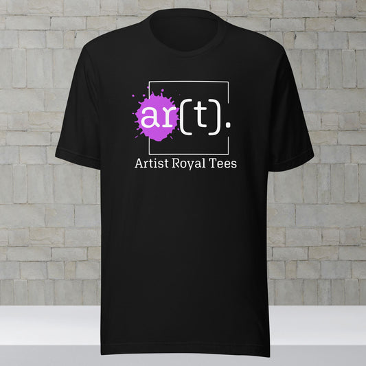 Artist Royal Tees Purple Logo Black Shirt