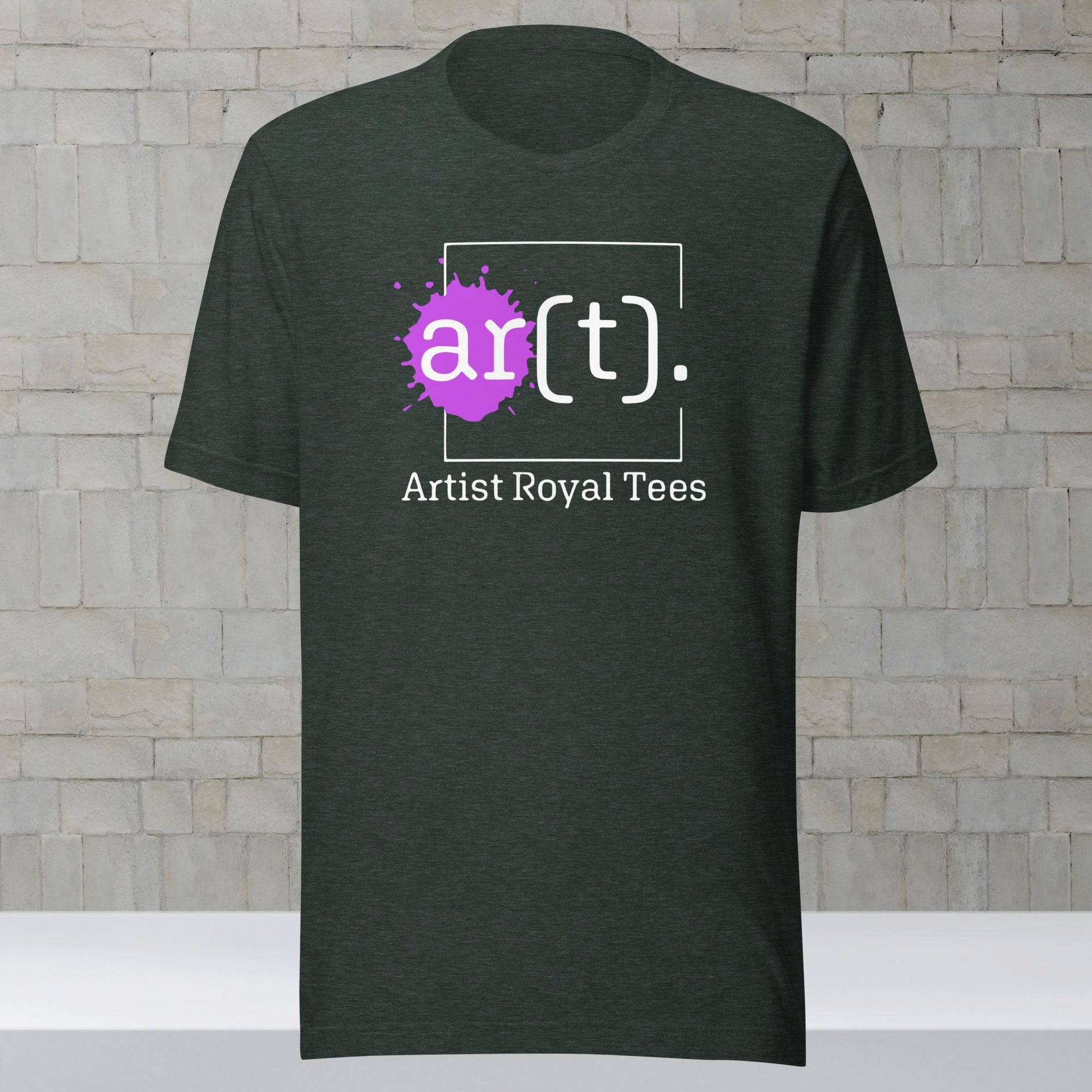 Artist Royal Tees Purple Logo Forest Heather Shirt