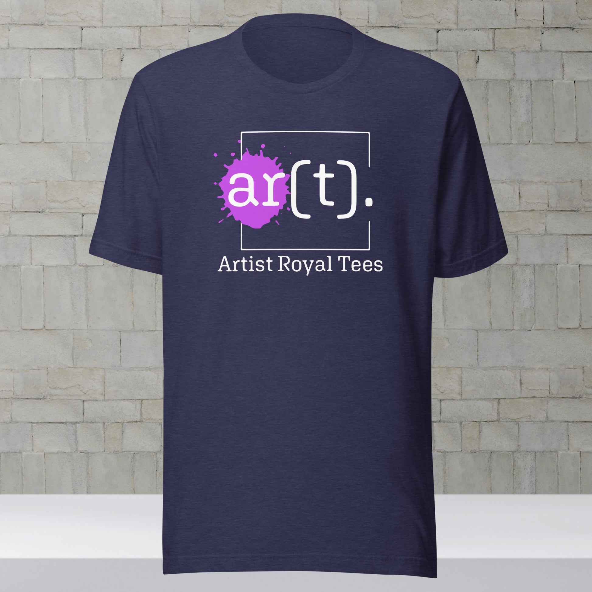 Artist Royal Tees Purple Logo Midnight Heather Shirt