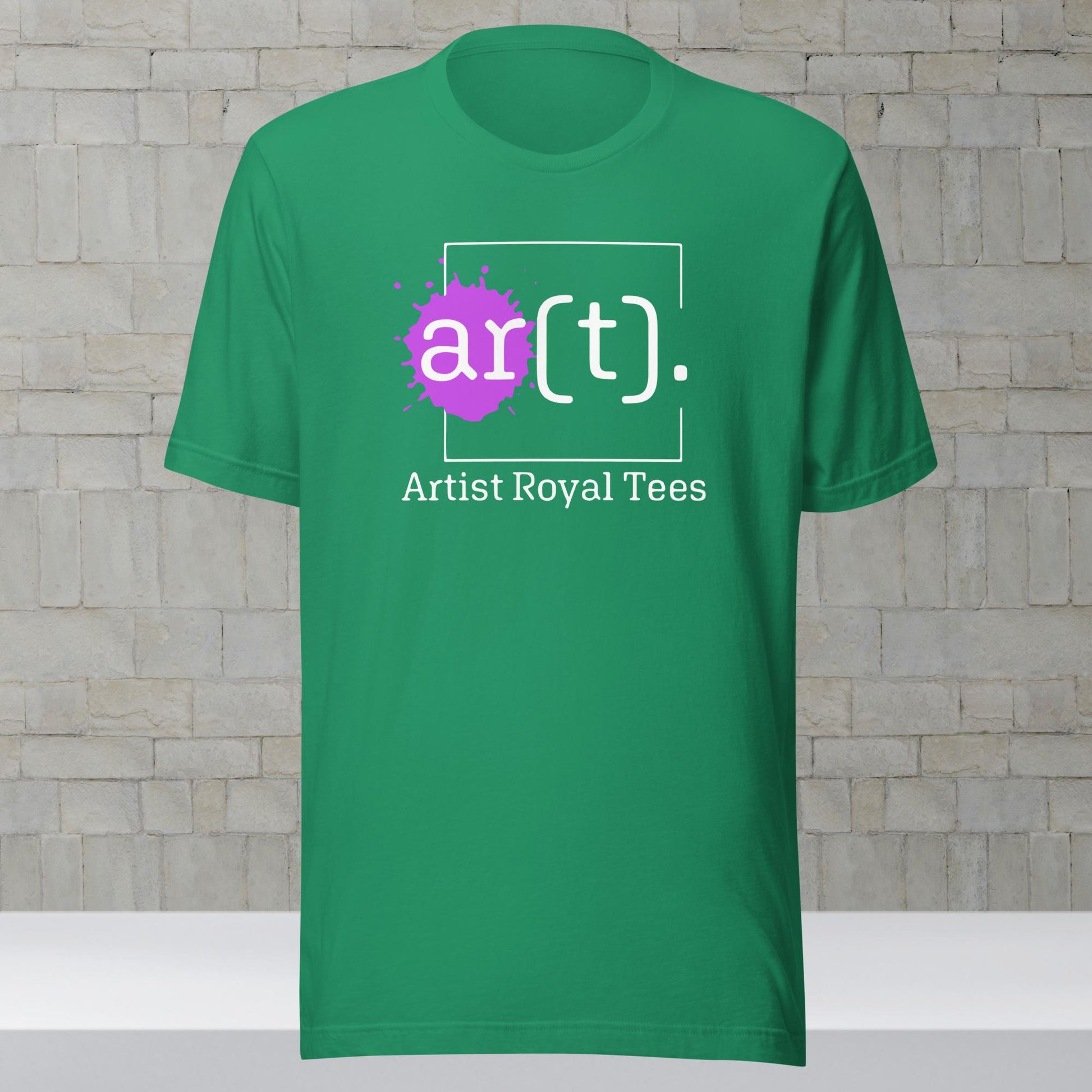 Artist Royal Tees Purple Logo Kelly Green Shirt