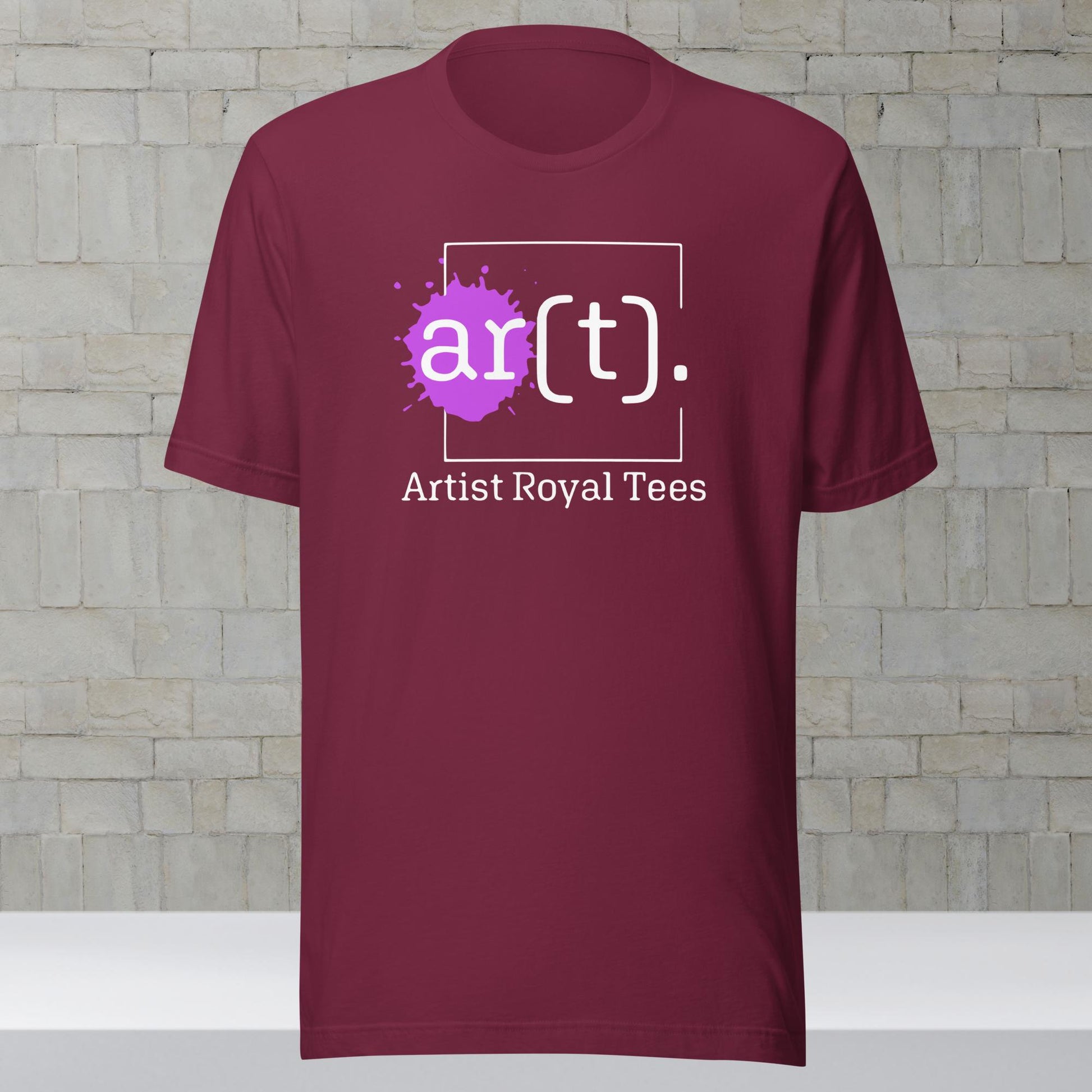 Artist Royal Tees Purple Logo Maroon Shirt