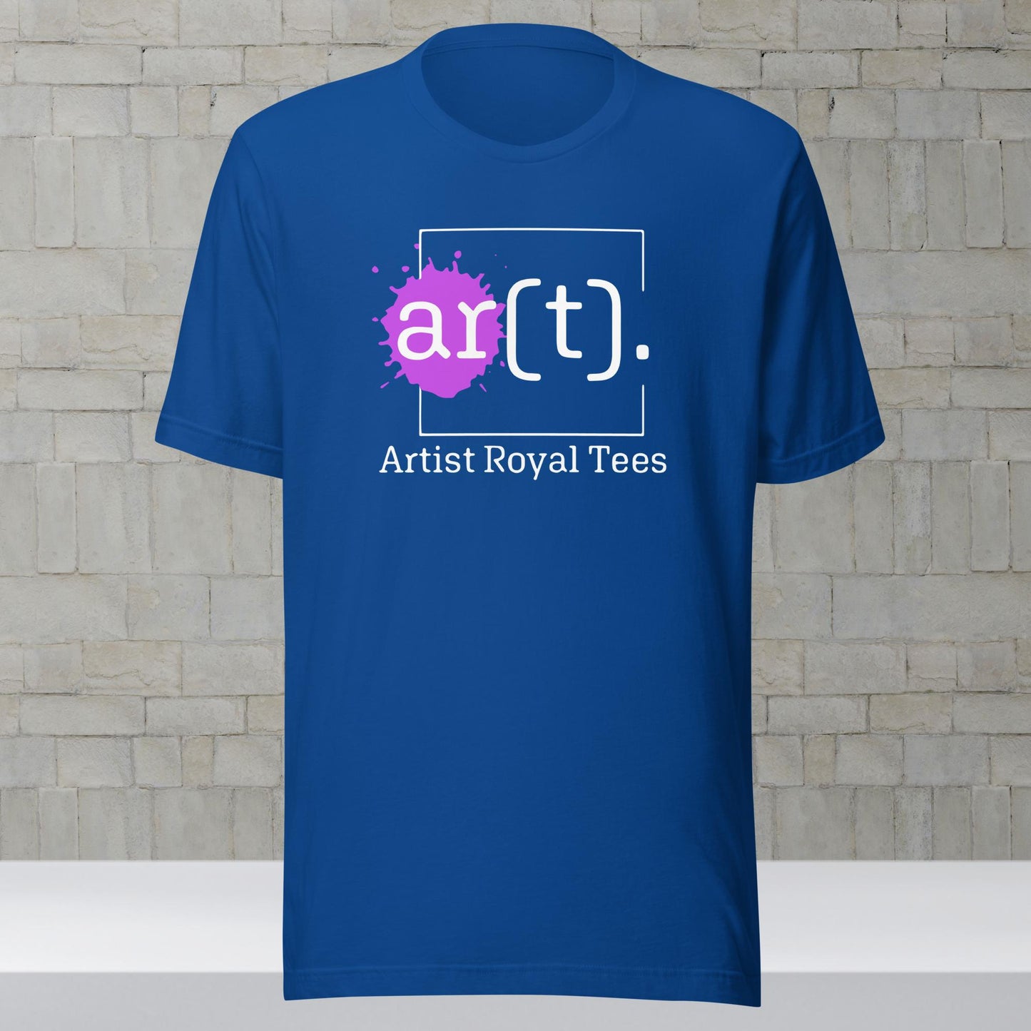 Artist Royal Tees Purple Logo Royal Blue Shirt