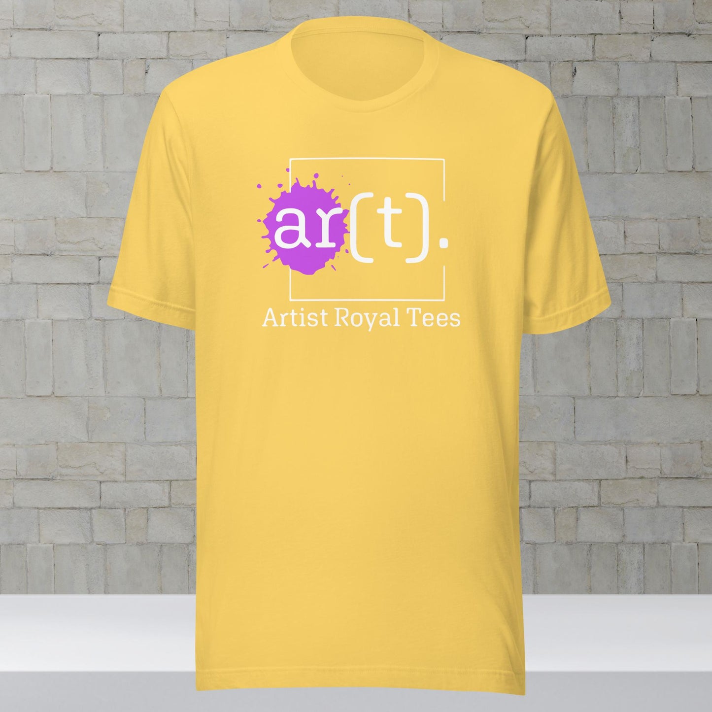 Artist Royal Tees Purple Logo Yellow Shirt